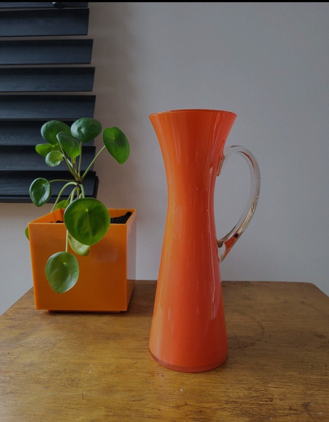 Murano vintage vaas met handvat , Mid century, Barovier & To, Maison & Meubles, Accessoires pour la Maison | Vases, Enlèvement ou Envoi