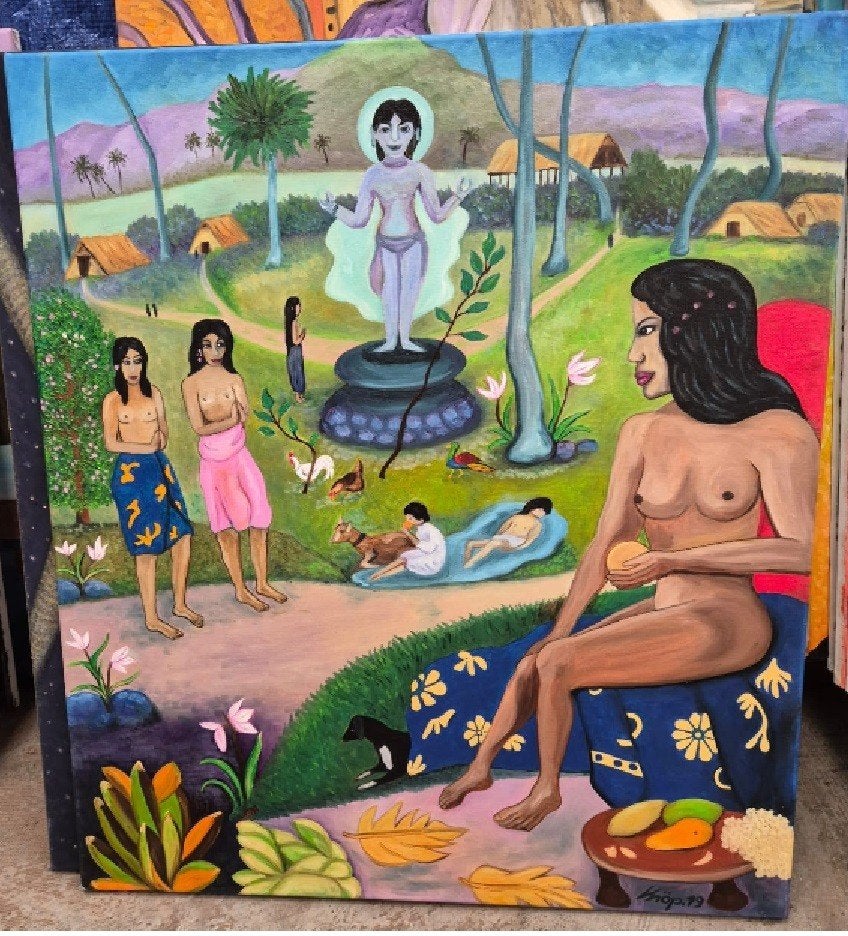 PEINTURE, Enlèvement, Signé, Fleurs