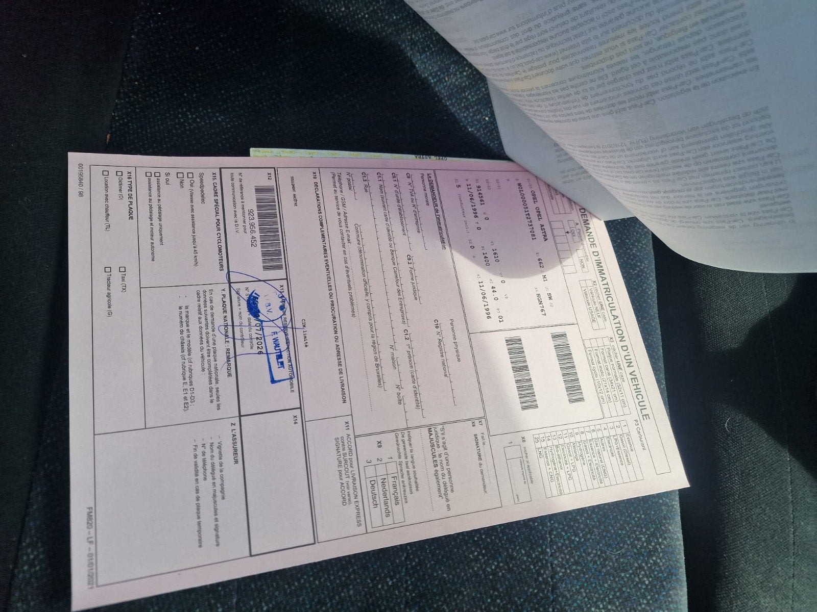 opel Astra breck 1.4i 90000km prête immatriculée ancêtres, Achat, Boîte manuelle, Noir, 5 portes