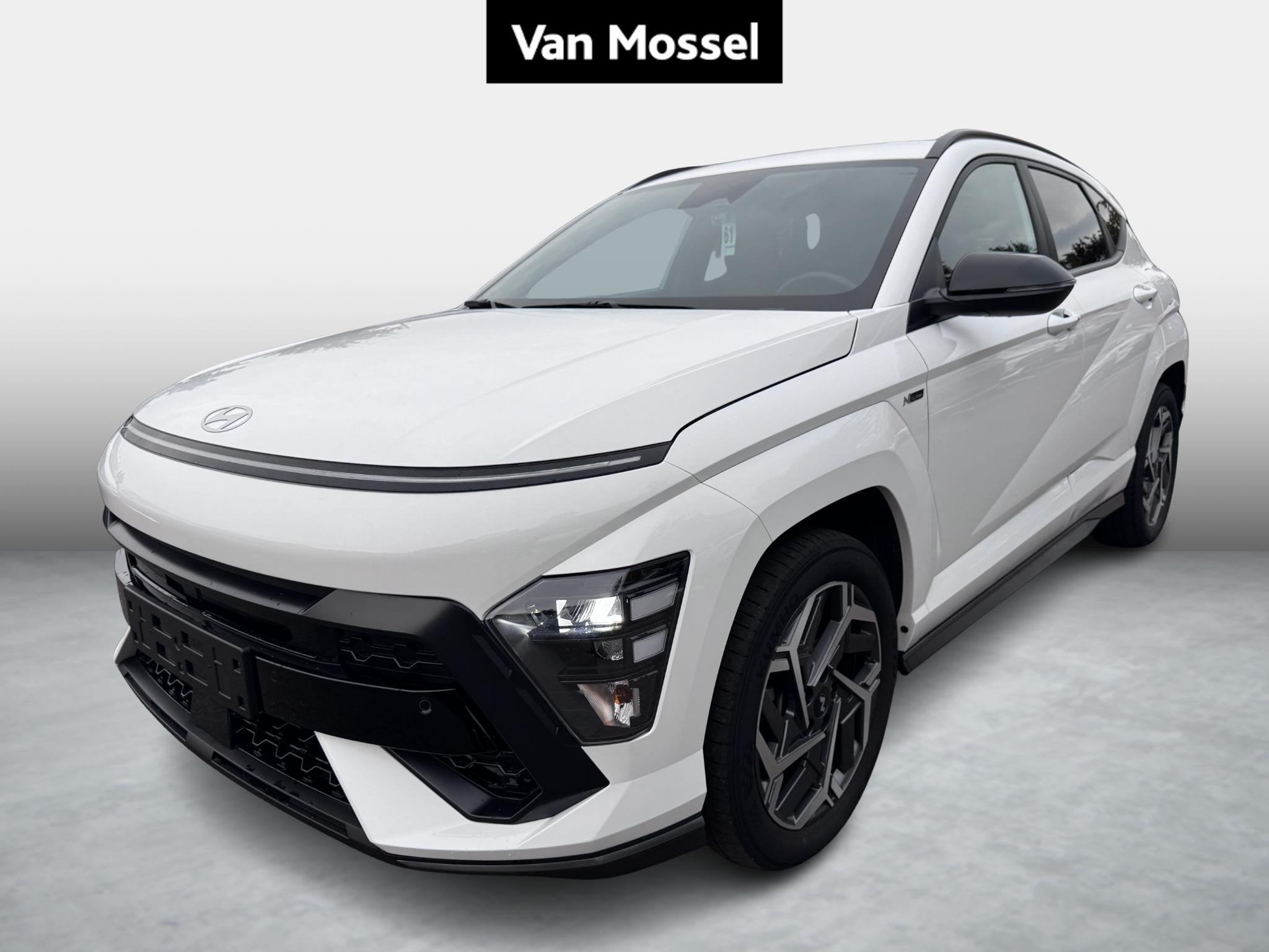 Hyundai Kona 1.6 GDi Hybrid Feel N-Line 6-DCT, Stof, Gebruikt, 1600 cc, Wit