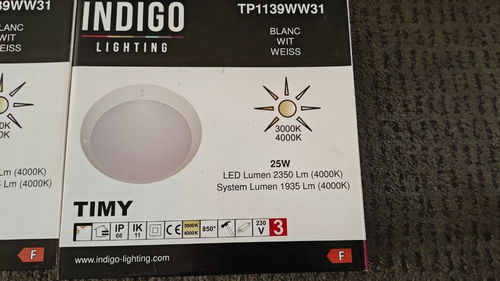 3 Led armaturen IP66 3000 + 4000K, Huis en Inrichting, Lampen | Spots, Ophalen of Verzenden, Nieuw, LED, Inclusief lichtbron