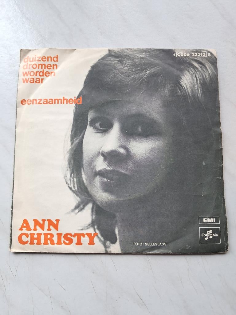 Ann Christy ‎: Duizend Dromen Worden Waar (7"), CD & DVD, Vinyles | Néerlandophone, Enlèvement ou Envoi