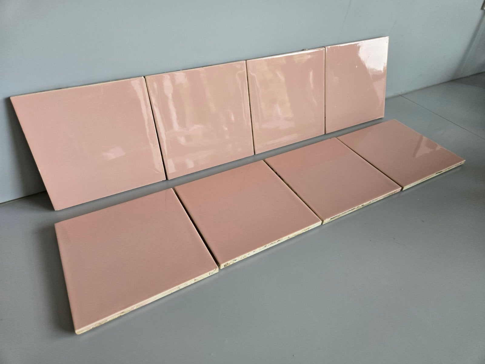Oud roze wandtegels, Doe-het-zelf en Bouw, Tegels, Ophalen, Gebruikt, Minder dan 20 cm, Minder dan 20 cm
