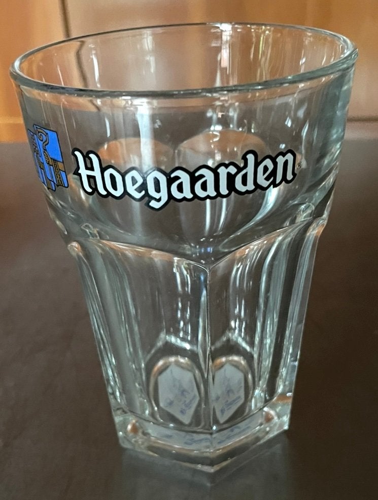 Hoegaarden blauw (3 stuks), Ophalen, Zo goed als nieuw, Bierglas