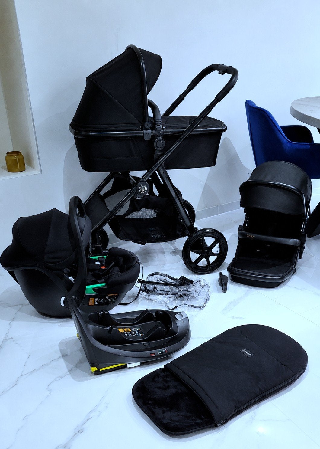 Kinderwagen Bbee bijna nieuw, Ophalen, Kinderwagen