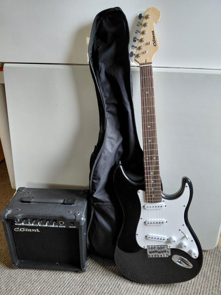 Electrische gitaar met versterker, Musique & Instruments, Enlèvement, Avec ampli