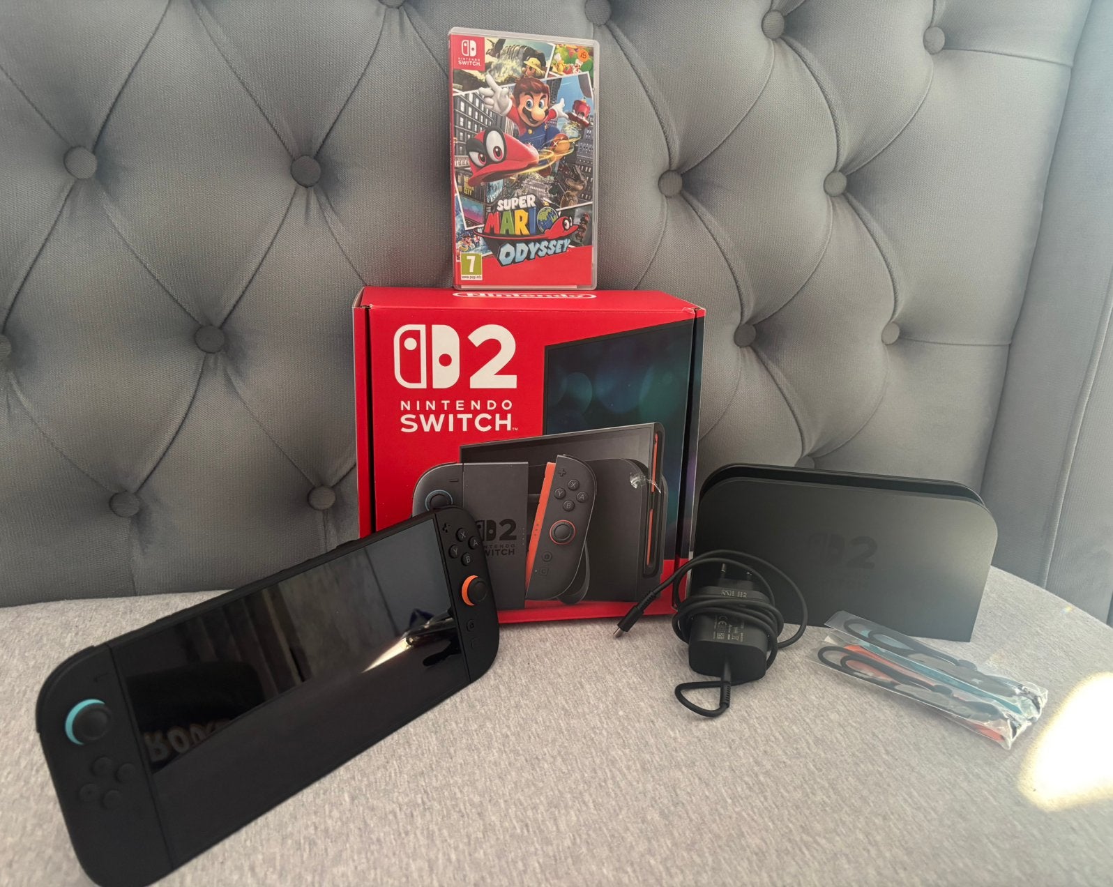 Nintendo Switch 2 + Super Mario Odyssey – État imprccable, Games en Spelcomputers, Ophalen, Zo goed als nieuw