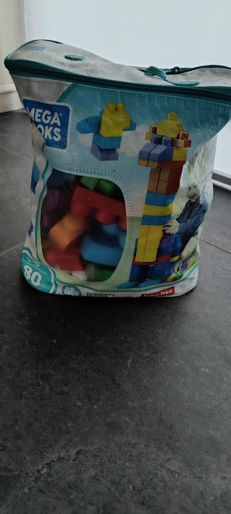 Bouwblokken Megablocks in handige opbergzak, Ophalen, Zo goed als nieuw, Megabloks
