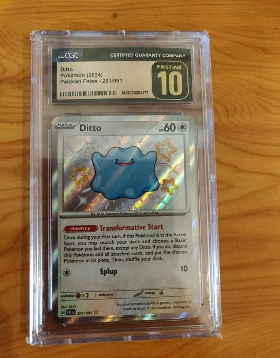 CGC pristine 10 Ditto PAF 201/091, Ophalen of Verzenden