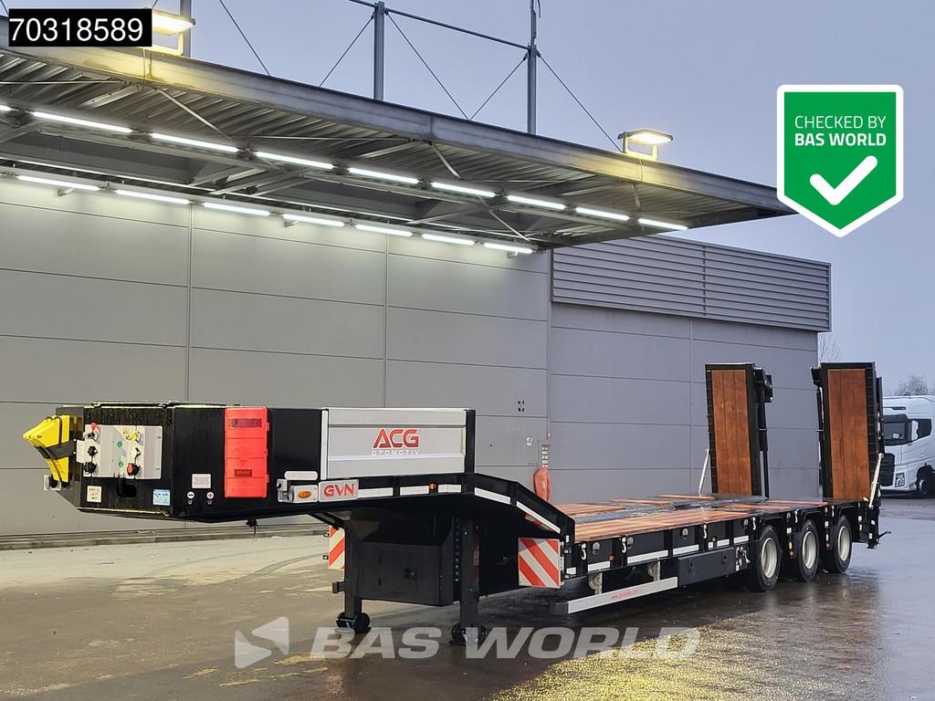 GVN LOWBED 3 essieux NEW! Lift + Steering Axle Hydraulic Fol, Autos, Achat, Entreprise, Autres carburants, Remorques et Semi-remorques