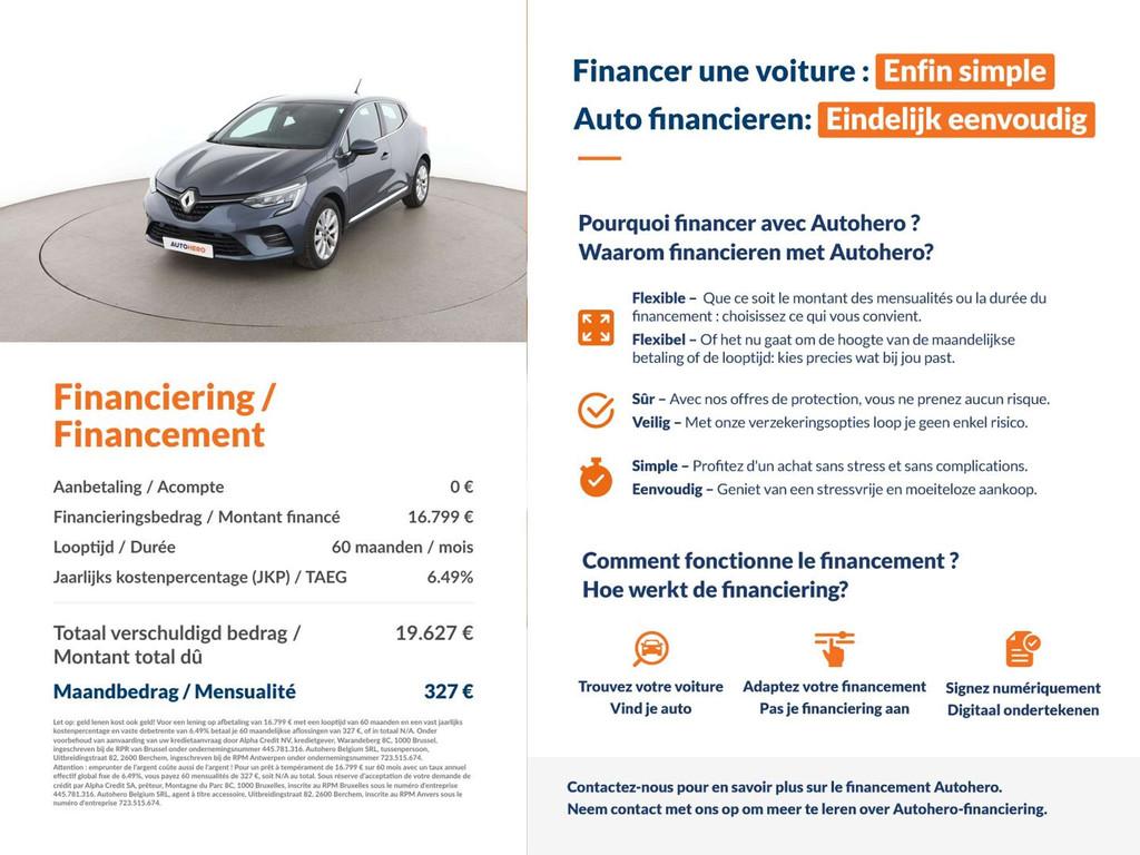 Renault Clio 1.3 TCe Intens (bj 2020, automaat), Auto's, Renault, https://public.car-pass.be/vhr/88e8faa3-aa3d-4156-aaea-03db025f1861