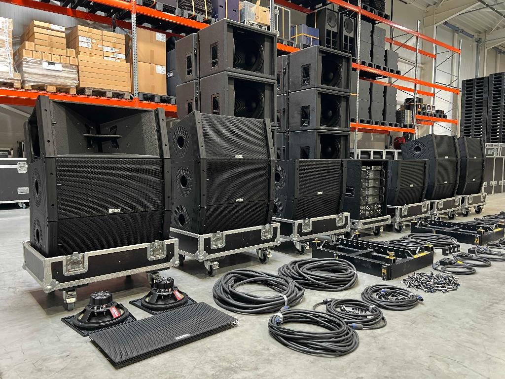 EAW/Lab.gruppen line array: 16x KF730 8x SB1002 4x FP10000Q, Audio, Tv en Foto, Luidsprekerboxen, Gebruikt, Overige merken, Ophalen of Verzenden