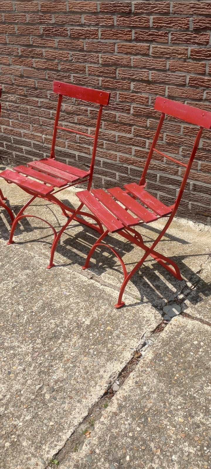 Antieke bistro stoelen, Ophalen