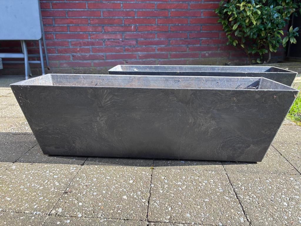 Artstone Ella plantenbak/balkonbak 55 x 17cm, Ophalen, Zo goed als nieuw, Kunststof, Binnen