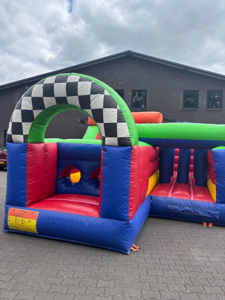 Springkasteel / hindernisbaan te koop, Ophalen of Verzenden, Gebruikt