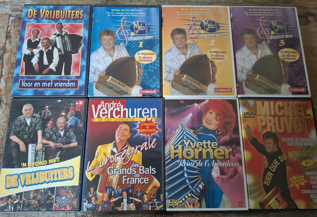 ACCORDEON - MUSETTE 16 x DVD, Tous les âges, Enlèvement ou Envoi, Utilisé, Concert