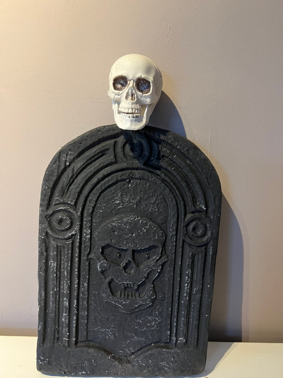 Halloween decoratie  / 5€ / st   6 grafzerken met doodskop, Ophalen of Verzenden, Gebruikt