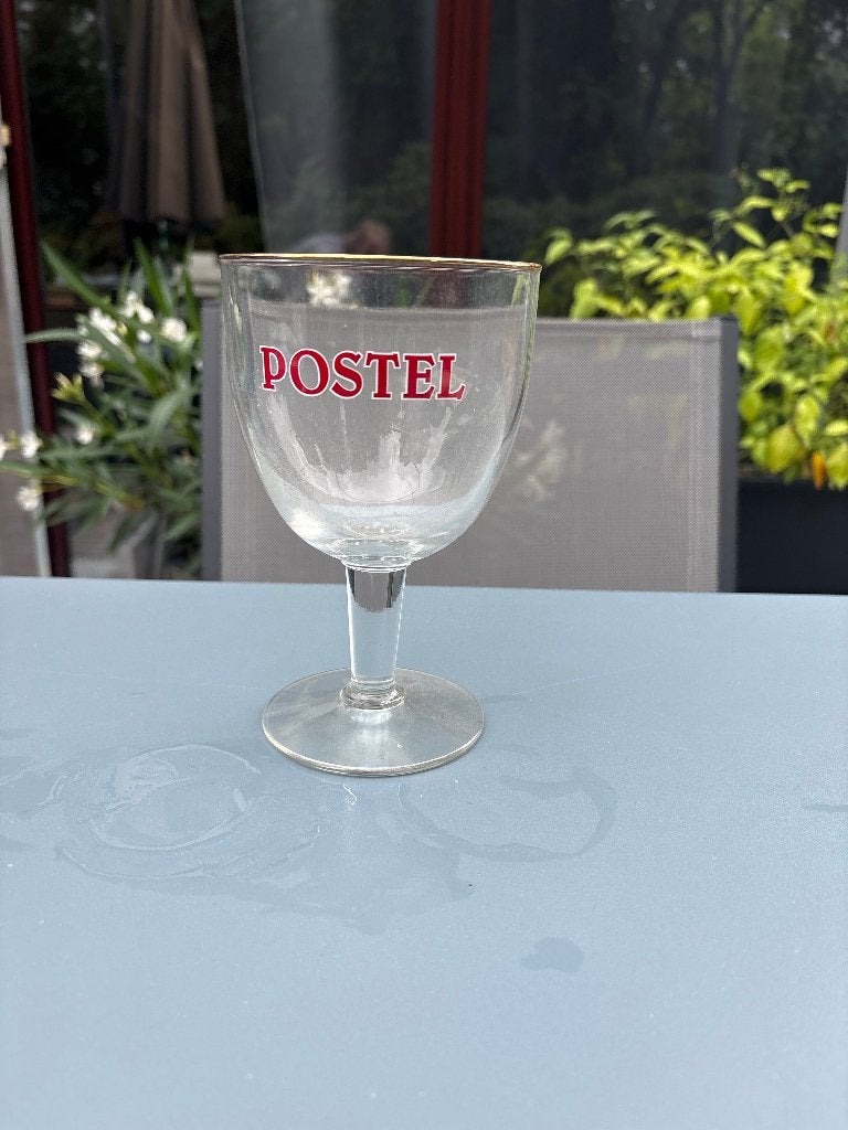 Verre à bière Postel Abbey Beer - Calice, Enlèvement ou Envoi, Comme neuf, Verre ou Verres