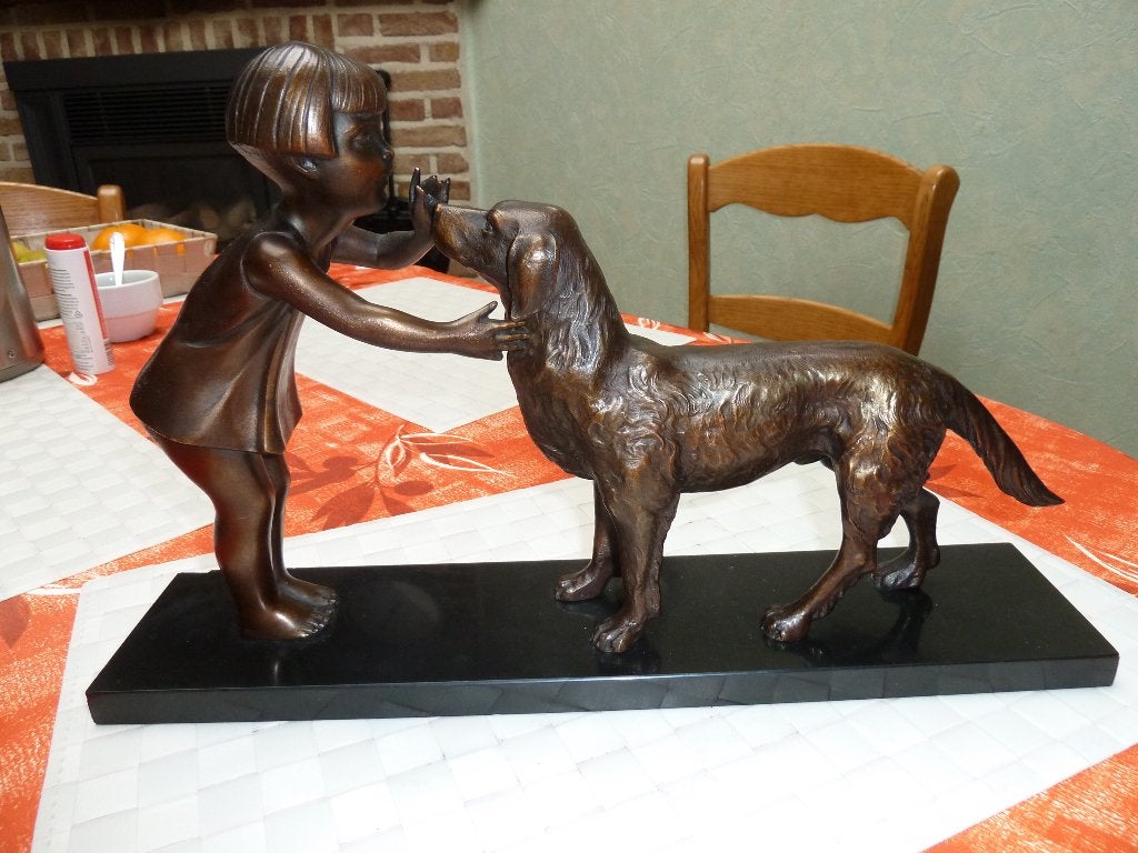 bronzen beeldje, Antiek en Kunst, Antiek | Brons en Koper, Ophalen, Brons