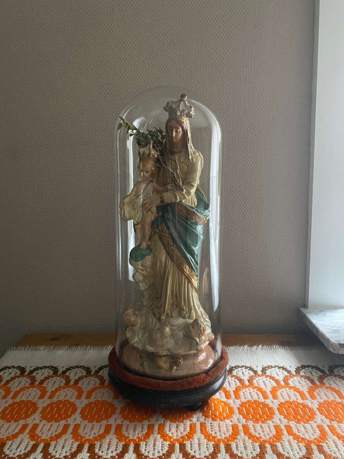 Maria beeld onder stolp, Antiek en Kunst, Ophalen