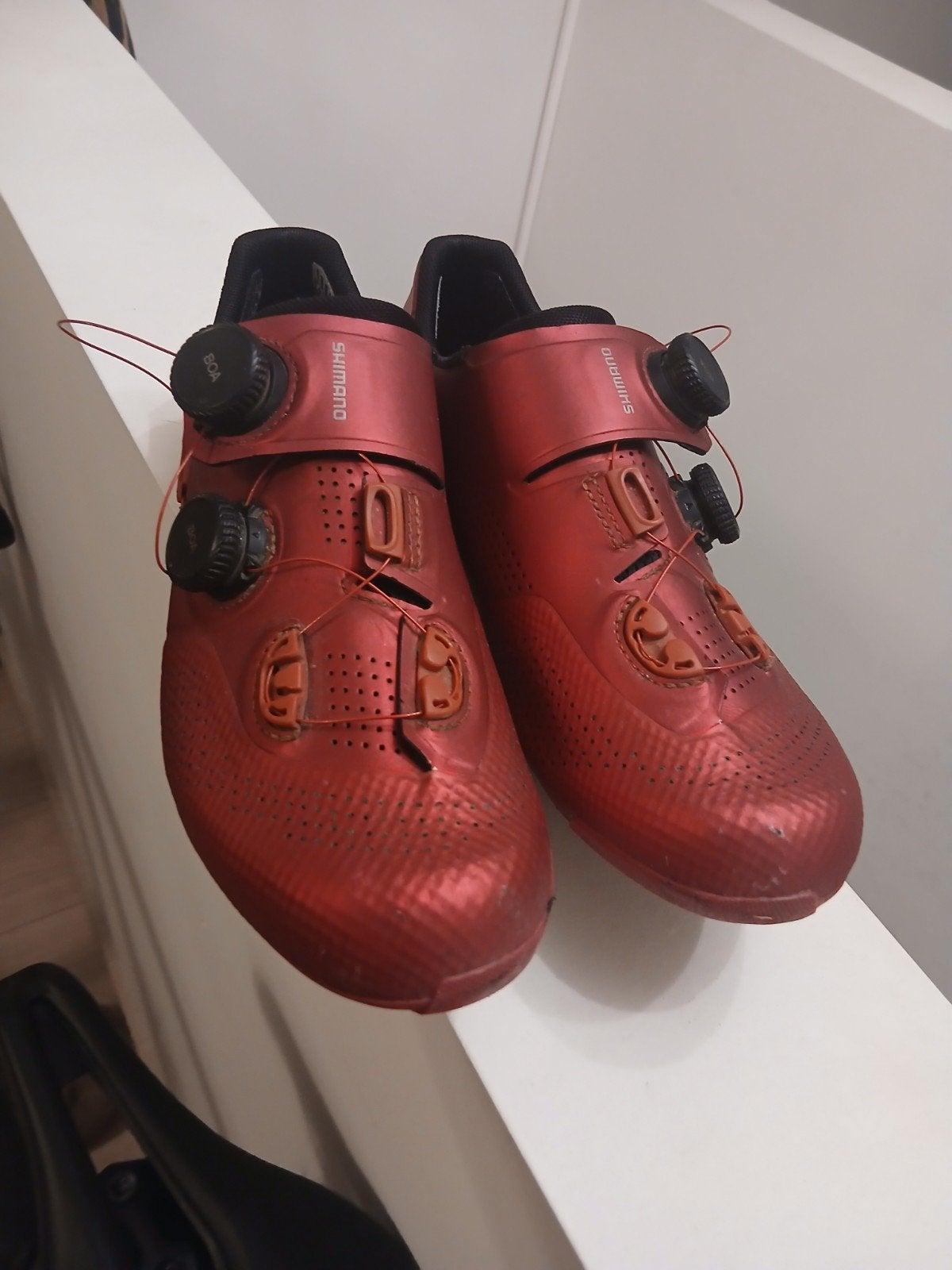 shimano s-phere koerschoenen rood maat 44, S, Enlèvement ou Envoi, Utilisé, Chaussures