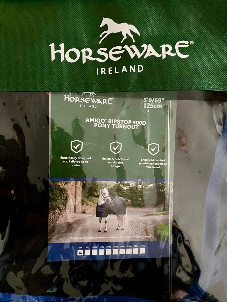 Amigo Regendeken 900 Original Lite Pony 125/175 Black, 0 g, Ophalen of Verzenden, Zo goed als nieuw, Pony (P)