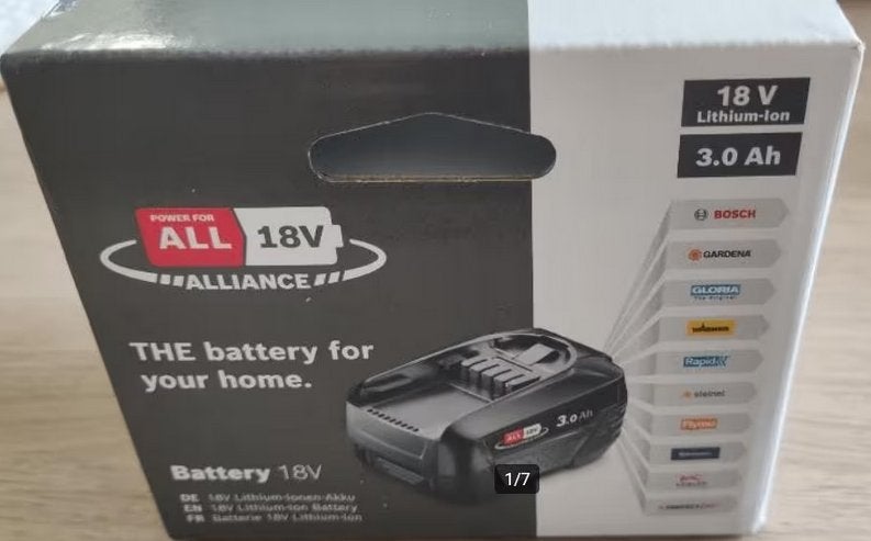 Accu batterie Bosch 18V 3 Ah scellées NEUF plus qu'1 pièce/4, Enlèvement, Neuf