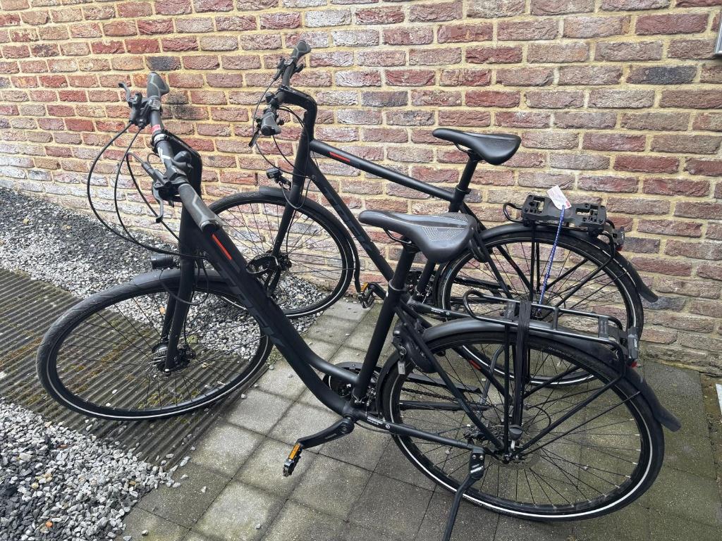 2 trek fietsen, als nieuw, Fietsen en Brommers, Versnellingen, Zo goed als nieuw, 50 tot 53 cm, Schijfrem