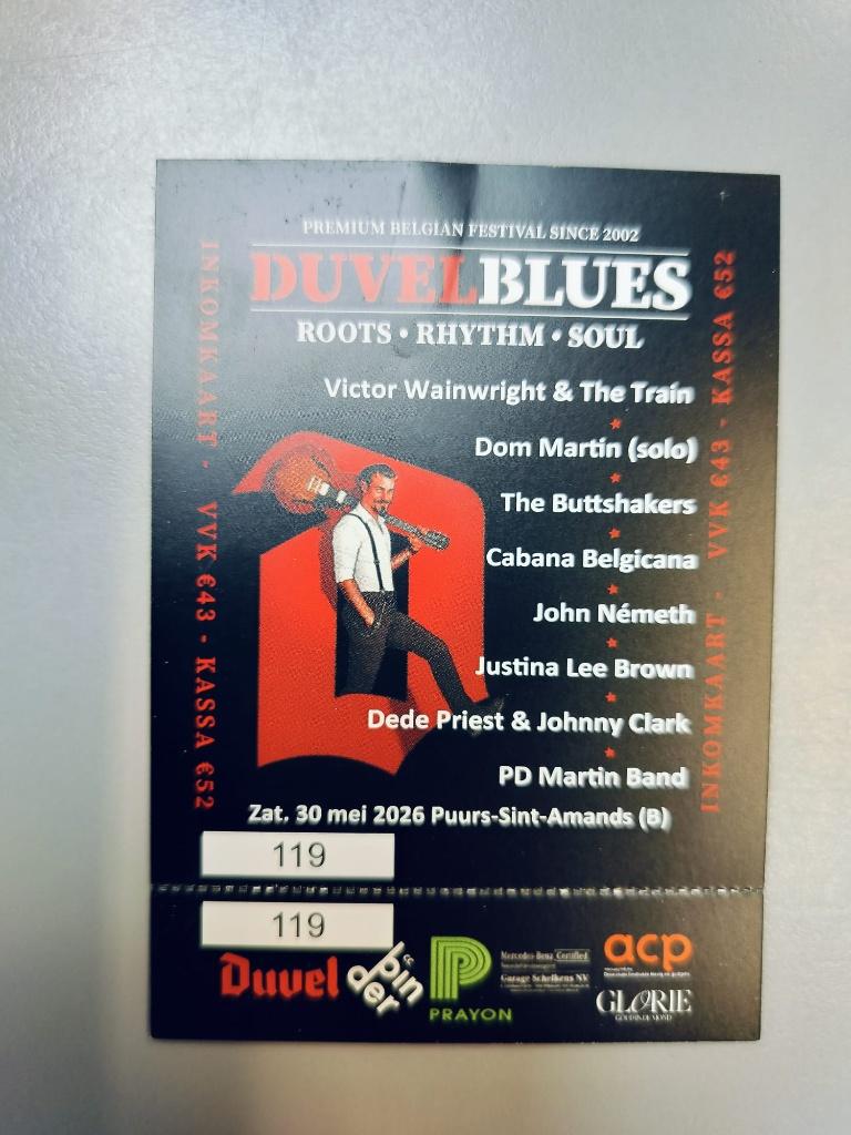 Tickets Duvelblues, Deux personnes