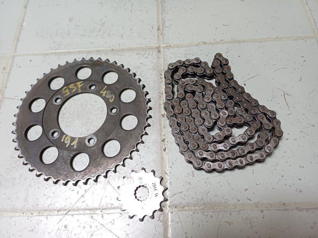 suzuki bandit 400 kettingset 14- 47 tanden, Motoren, Ophalen of Verzenden, Gebruikt