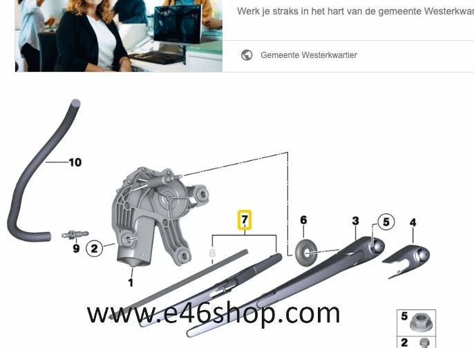 Ruitenwisserblad MINI COUNTRYMAN R60 oe 61629801999, Autos : Pièces & Accessoires, Neuf, -, Mini, -