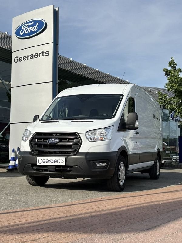 Ford Transit 350L L3H2 TD Trend RWD, Zwart, 4 cilinders, Wit, 130 pk