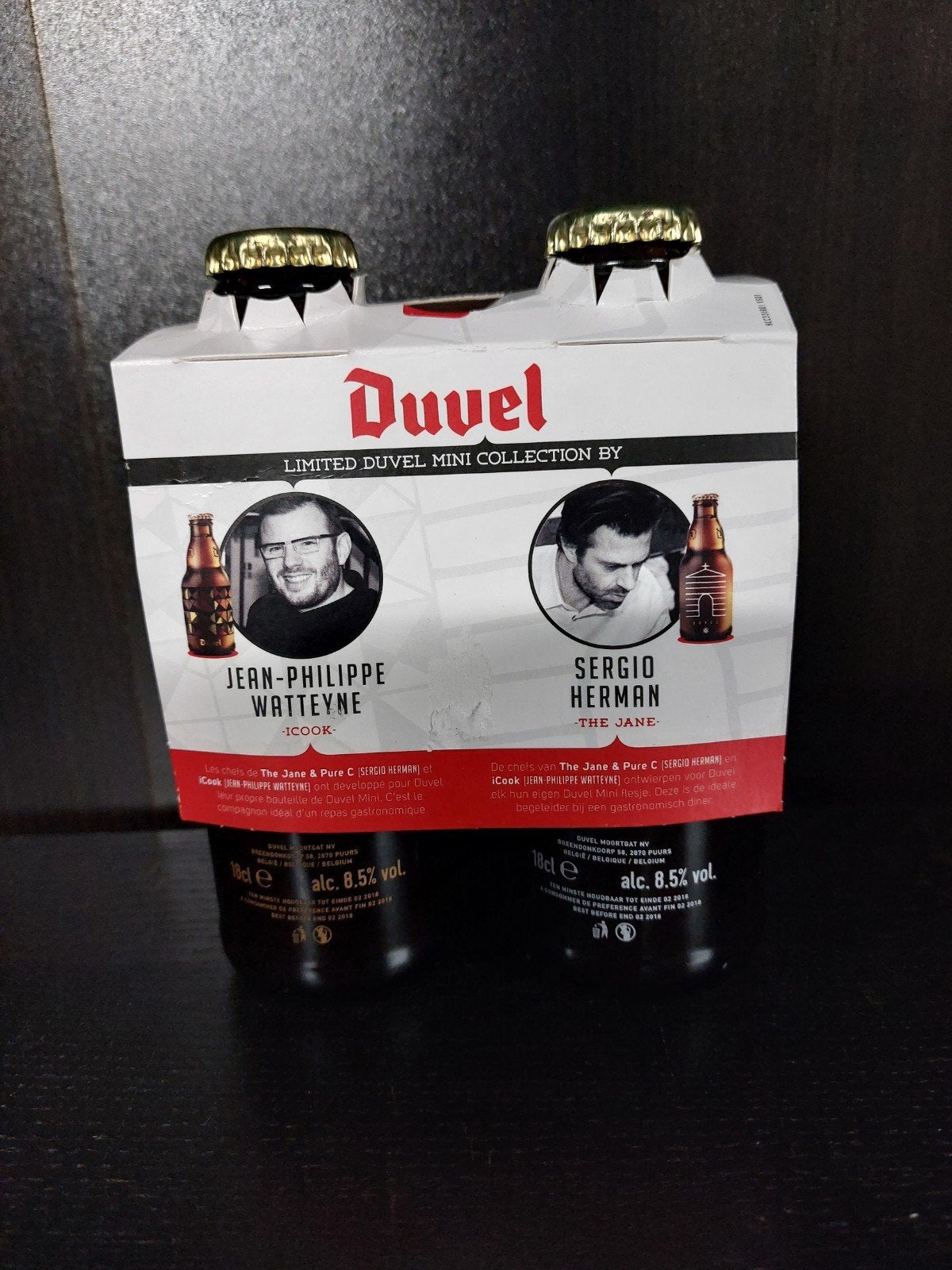 Bierflesjes Duvel Sergio Herman, Verzamelen, Biermerken, Ophalen of Verzenden, Duvel