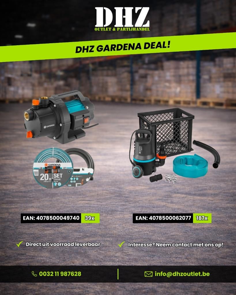 Gardena waterpompen & vuilwaterpompen, Tuin en Terras, Ophalen, Nieuw, Elektrisch, Besproeiingspomp