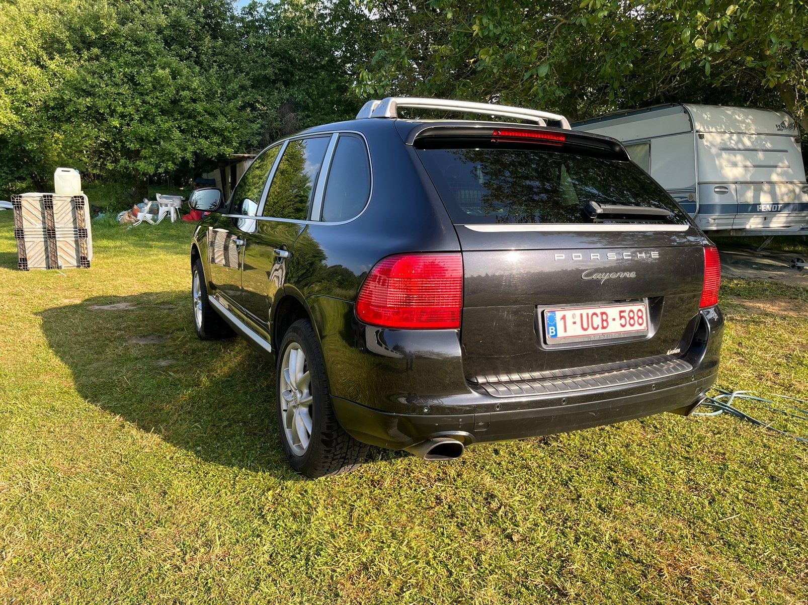 Porsche cayenne dakdragers, Auto diversen, Dakdragers, Ophalen, Gebruikt