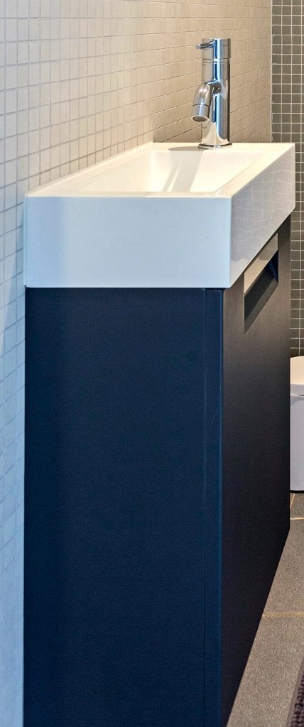 Wastafel met Meubel voor Toiletruimte, Ophalen, Gebruikt, Wastafel
