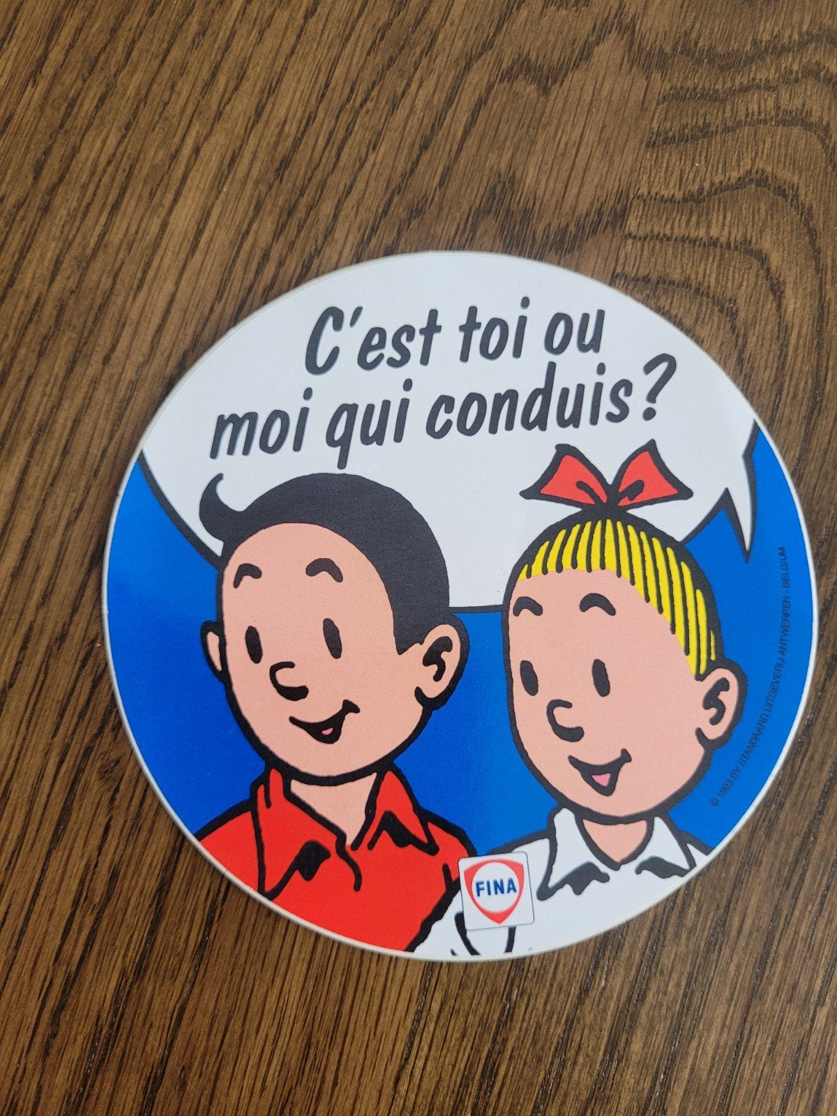 oude sticker suske en wiske, Ophalen of Verzenden