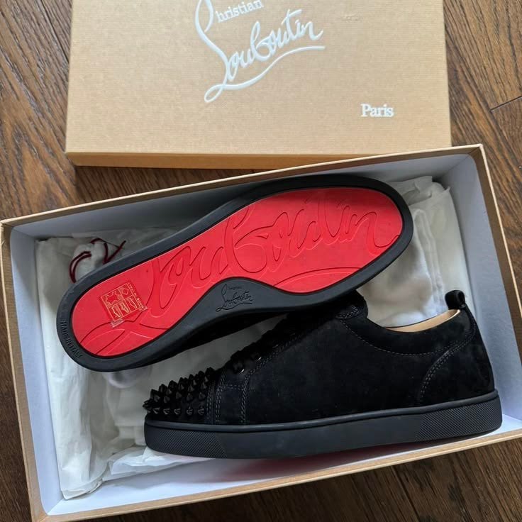 Louboutins, Vêtements | Hommes, Chaussures, Comme neuf, Baskets, Noir, Envoi