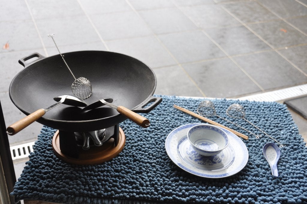 wok chinois, Enlèvement, Comme neuf, Fonte, Wok