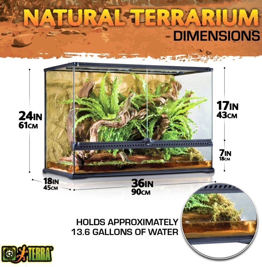 Terrarium Exo Terra, Dieren en Toebehoren, Ophalen, Gebruikt, Terrarium of Paludarium