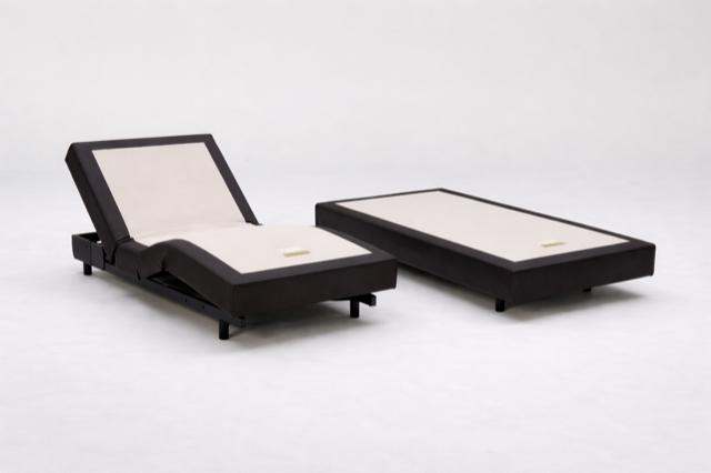 bed, Huis en Inrichting, Slaapkamer | Bedden, Ophalen, Eenpersoons, Beige, Zo goed als nieuw