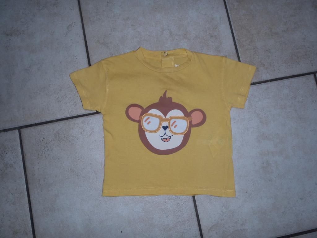 T-shirt met korte mouwen maat 74, Kinderen en Baby's, Babykleding | Maat 74, Ophalen of Verzenden, Zo goed als nieuw, Jongetje