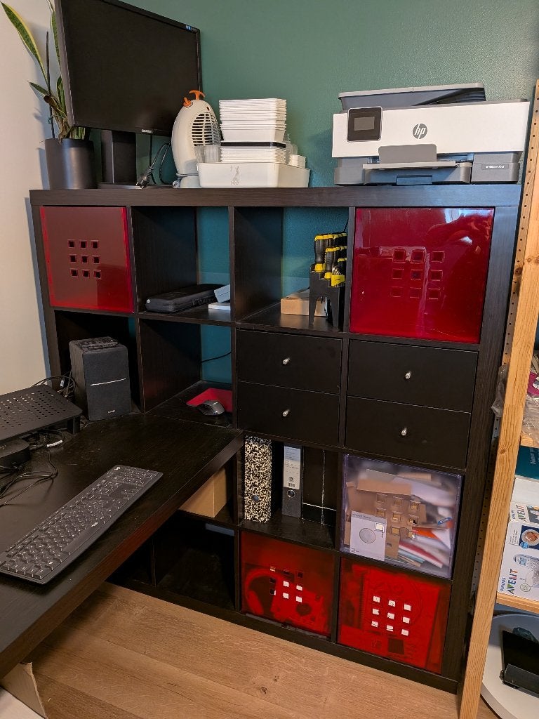 Ikea Expedit 4 x 4 (nu Kallax), Maison & Meubles, 25 à 50 cm, 100 à 150 cm, Enlèvement, Utilisé