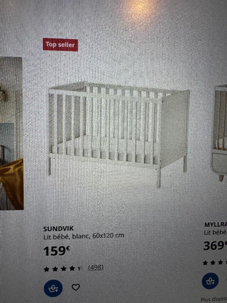 lit bébé, Enlèvement, Comme neuf, Lit