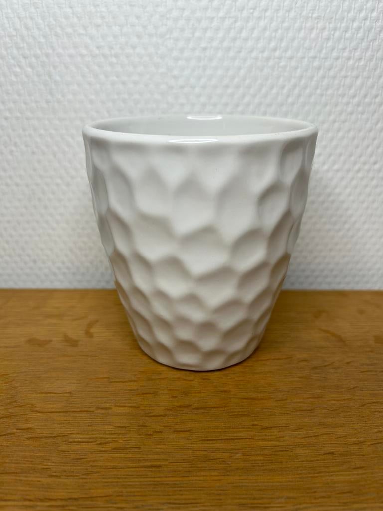 Witte kleine bloempot Kolibri Home, Rond, Binnen, Ophalen of Verzenden, Zo goed als nieuw