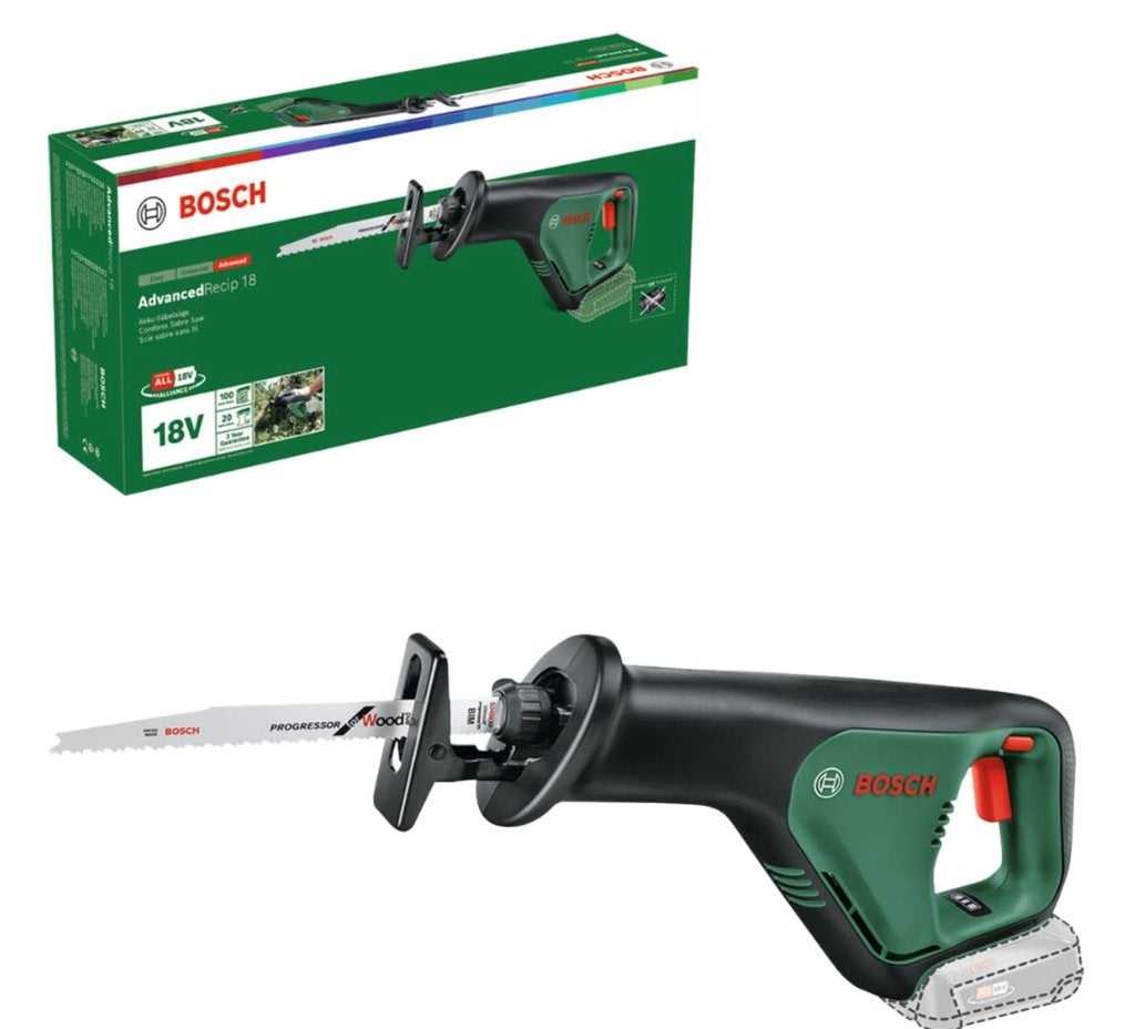 Bosch accureciprozaag AdvancedRecip 18, Ophalen, 600 tot 1200 watt, Zo goed als nieuw, Makita/bosch