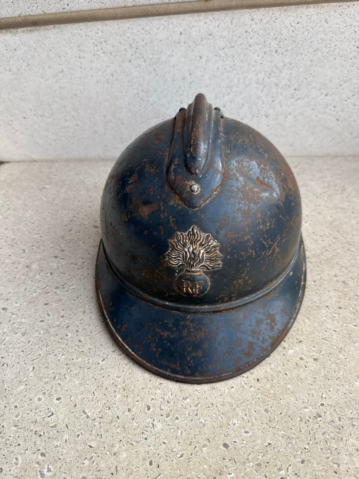 WW1 casque Français avec jugulaire grande taille, Enlèvement ou Envoi