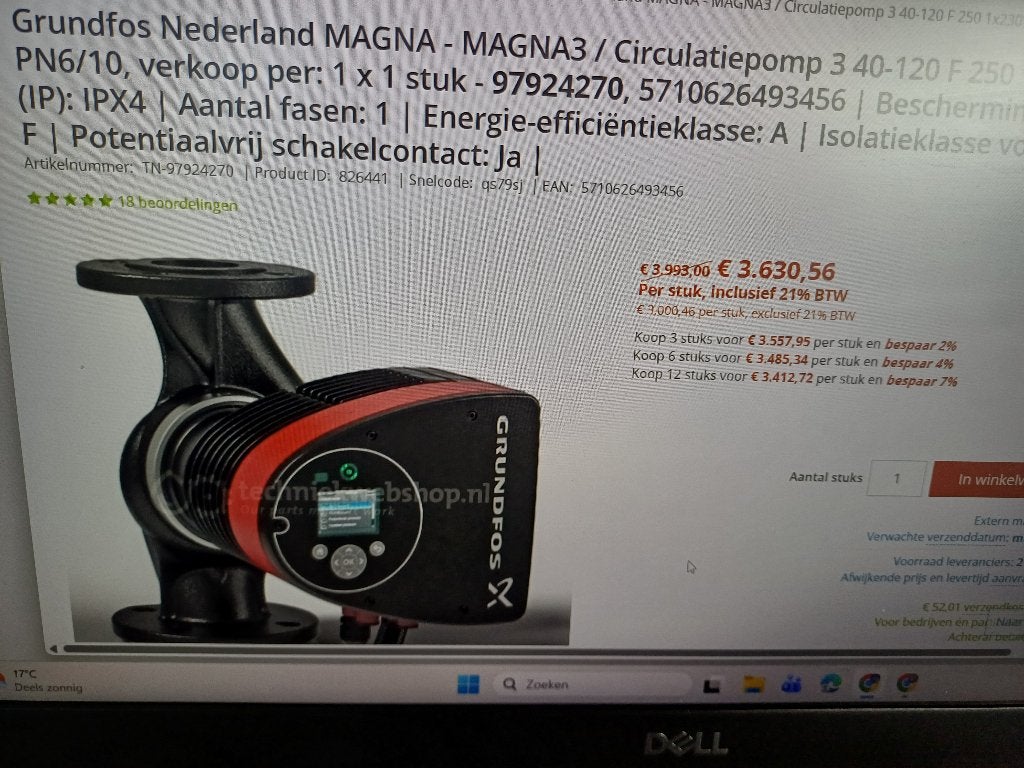 circulatiepomp magma, Ophalen, Nieuw