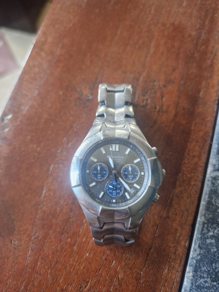 Rodania Titanium Chronograaf 10 ATM, Ophalen