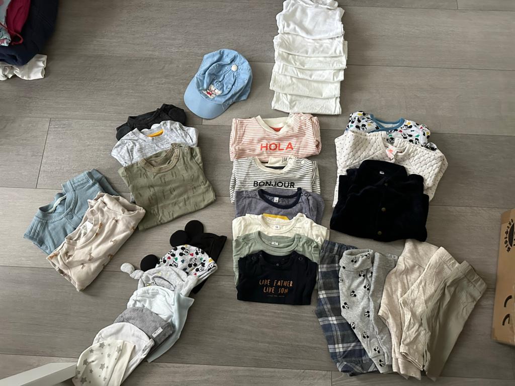 Paquet de vêtements pour bébés taille 56, Enlèvement ou Envoi, Utilisé, Taille 56